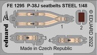  Eduard Accessories  1/48 Lockheed P-38J Lightning seatbelts STEEL EDUFE1295