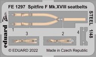  Eduard Accessories  1/48 Supermarine Spitfire F Mk.XVIII seatbelts STEEL EDUFE1297