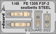  Eduard Accessories  1/48 Grumman F3F-2 seatbelts STEEL EDUFE1305