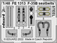  Eduard Accessories  1/48 Lockheed F-35B seatbelts STEEL EDUFE1313
