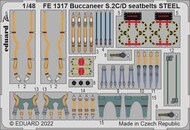  Eduard Accessories  1/48 Blackburn Buccaneer S.2C/D seatbelts STEEL EDUFE1317