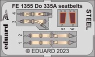  Eduard Accessories  1/48 Dornier Do.335A Pfeil seatbelts STEEL EDUFE1355