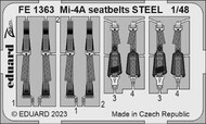 Eduard Accessories  1/48 Mil Mi-4A seatbelts STEEL EDUFE1363