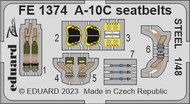  Eduard Accessories  1/48 Fairchild A-10C Thunderbolt II seatbelts STEEL EDUFE1374