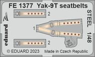  Eduard Accessories  1/48 Yakovlev Yak-9T seatbelts STEEL EDUFE1377