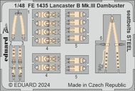 Avro Lancaster B Mk.III Dambuster seatbelts STEEL #EDUFE1435