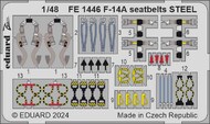  Eduard Accessories  1/48 Grumman F-14A Tomcat seatbelts STEEL EDUFE1446