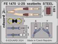 Lockheed U-2S  seatbelts STEEL #EDUFE1470