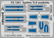 Supermarine Spitfire Tr.9 seatbelts STEEL #EDUFE1551