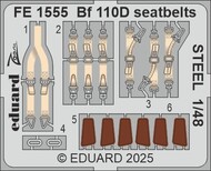 Messerschmitt Bf.110D seatbelts STEEL #EDUFE1555