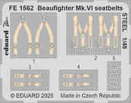  Eduard Accessories  1/48 Bristol Beaufighter Mk.VI seatbelts STEEL EDUFE1562