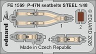 Republic P-47N Thunderbolt seatbelts STEEL #EDUFE1569