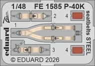 Curtiss P-40K seatbelts STEEL #EDUFE1585