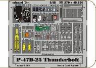  Eduard Accessories  1/48 P-47D-25 Thunderbolt EDUFE270
