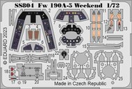  Eduard Accessories  1/72 Focke-Wulf Fw.190A-5 Weekend Details EDUSS804