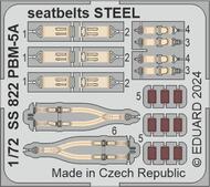  Eduard Accessories  1/72 Martin PBM-5A Mariner seatbelts STEEL EDUSS822