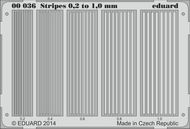  Eduard Accessories  1/144 Stripes 0.2 to 1 mm Stripes 0.2 to 1 mm EDU0036