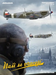WWII Spitfire Mk IX Nasi se vraceji (The Boys are Back) RAF Fighter Triple Combo (EduArt Art Ltd Edition Plastic Kit) #EDU2120
