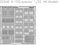  Eduard Accessories  1/32 Aircraft- B-17G Exterior for HKM EDU32340