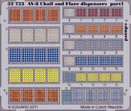  Eduard Accessories  1/32 AV-8 Chaff And Flare Dispensers PE-SET EDU32723