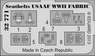 Eduard Accessories  1/32 Aircraft- Seatbelts Fabric-Type USAAF WWII (Painted) EDU32771
