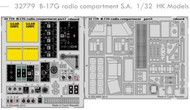  Eduard Accessories  1/32 Aircraft- B-17G Radio Compartment for HKM (Painted Self Adhesive) EDU32779