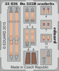  Eduard Accessories  1/32 Aircraft- Seatbelts Do.335B for MGK (Painted) EDU32826