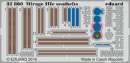  Eduard Accessories  1/32 Aircraft- Seatbelts Mirage IIIc for ITA (Painted) EDU32860