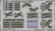  Eduard Accessories  1/32 Aircraft- Seatbelts F-4 Green Steel (Painted) EDU32896