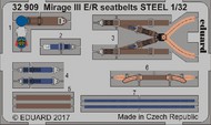  Eduard Accessories  1/32 Aircraft-  Seatbelts Mirage III E/R Steel for ITA (Painted) EDU32909