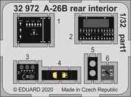  Eduard Accessories  1/32 A-26B Rear Interior for HBO (Painted) EDU32972
