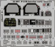 P-51D Interior early ser.5-15 Self Adh. (TAM) #EDU33097