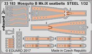  Eduard Accessories  1/32 Mosquito B Mk.IX seatbelts STEEL (HKM) EDU33183