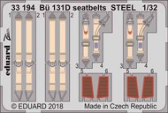  Eduard Accessories  1/32 Bu 131D seatbelts STEEL (ICM) EDU33194