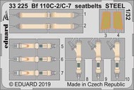  Eduard Accessories  1/32 Bf.110C-2/C-7 seatbelts STEEL EDU33225