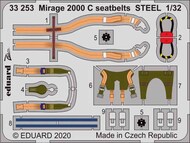  Eduard Accessories  1/32 Dassault Mirage 2000C seatbelts STEEL EDU33253