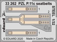  Eduard Accessories  1/32 PZL P.11c seatbelts STEEL EDU33262