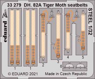 de Havilland DH.82A Tiger Moth seatbelts STEEL #EDU33279