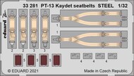 Stearman PT-13/N2S-2/5 Kaydet seatbelts STEEL #EDU33281