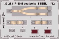  Eduard Accessories  1/32 Curtiss P-40M seatbelts STEEL EDU33283