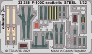  Eduard Accessories  1/32 North-American F-100C Super Sabre seatbelts STEEL EDU33285
