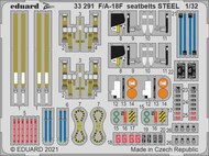  Eduard Accessories  1/32 Boeing F/A-18F Super Hornet seatbelts STEEL Details EDU33291