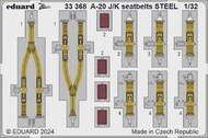 Douglas A-20J/K Havoc seatbelts STEEL #EDU33368