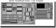  Eduard Accessories  1/35 Voroshilovets Tractor PE-SETS EDU36153