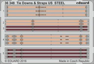  Eduard Accessories  1/35 Tie Downs & Straps US Steel (Painted) EDU36348
