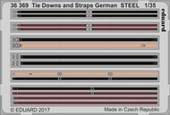  Eduard Accessories  1/35 German Tie Downs & Straps Steel (Painted) EDU36369