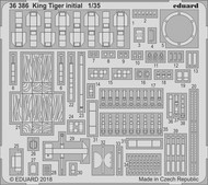  Eduard Accessories  1/35 Armor- King Tiger Initial for TAO EDU36386