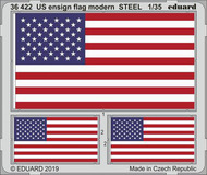  Eduard Accessories  1/35 Armor- Modern US Ensign Flag Steel EDU36422