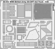  Eduard Accessories  1/35 WWII British Army 30cwt 4x2 G.S. Truck EDU36510