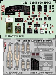  Eduard Accessories  1/48 Boeing B-17F Flying Fortress  SPACE EDU3DL48020